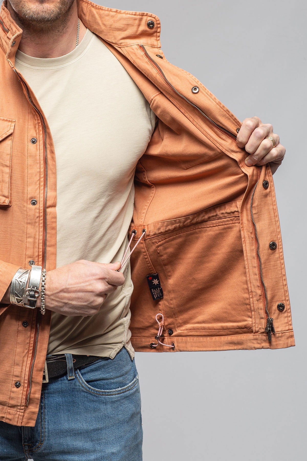 Savu Linen Jacket In Marmalade