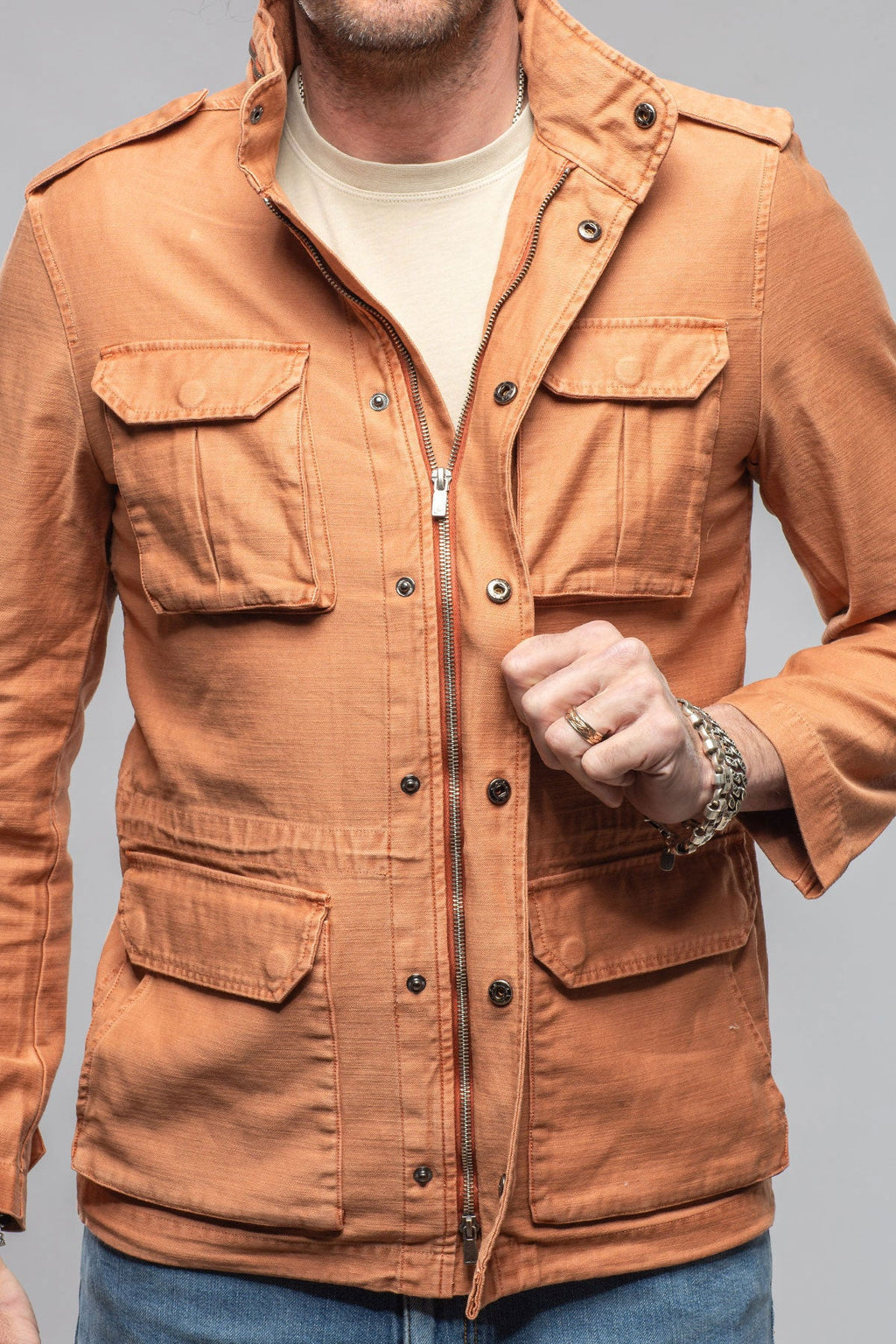 Savu Linen Jacket In Marmalade