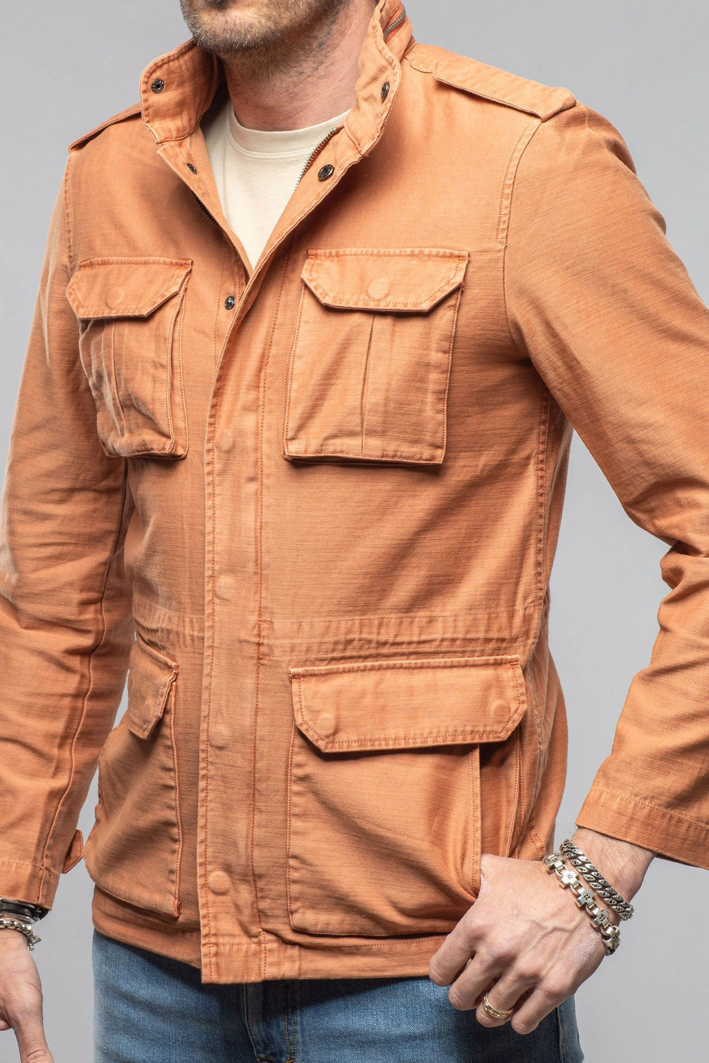 Savu Linen Jacket In Marmalade