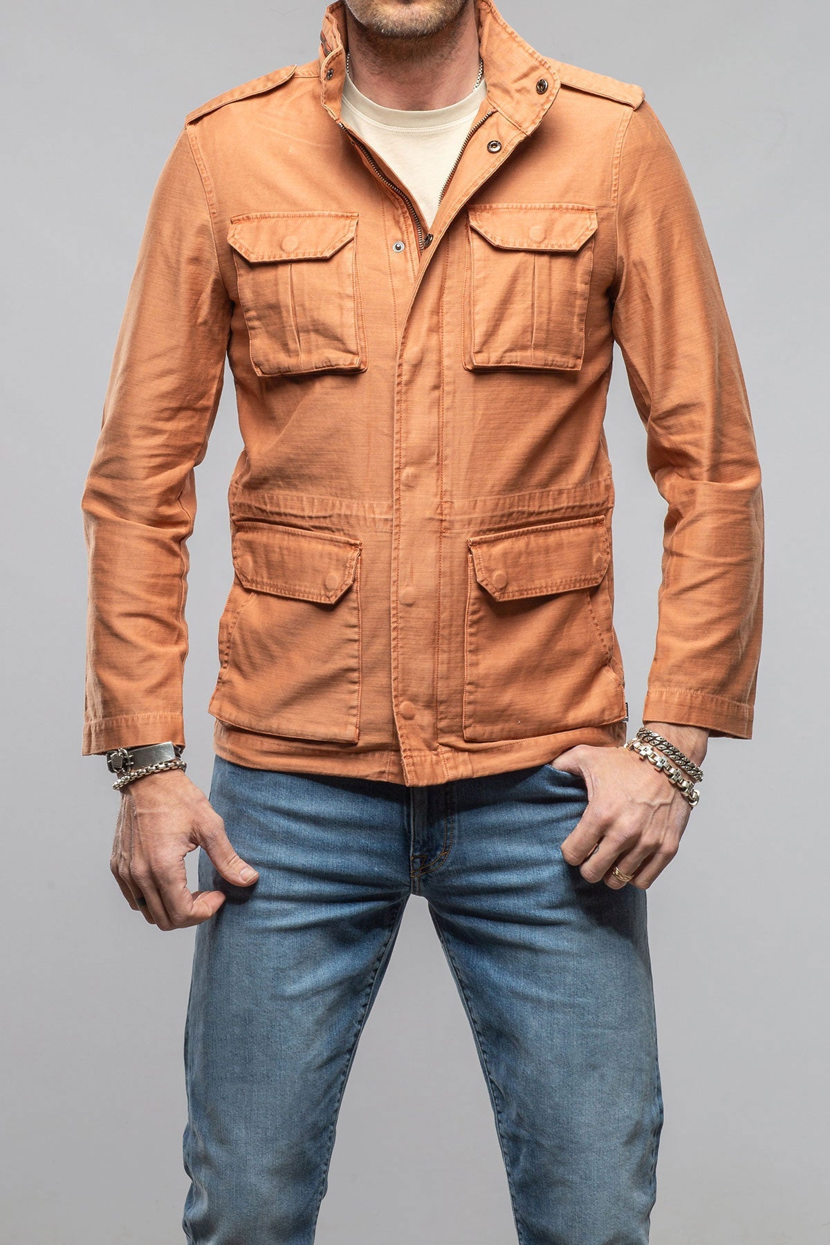 Savu Linen Jacket In Marmalade