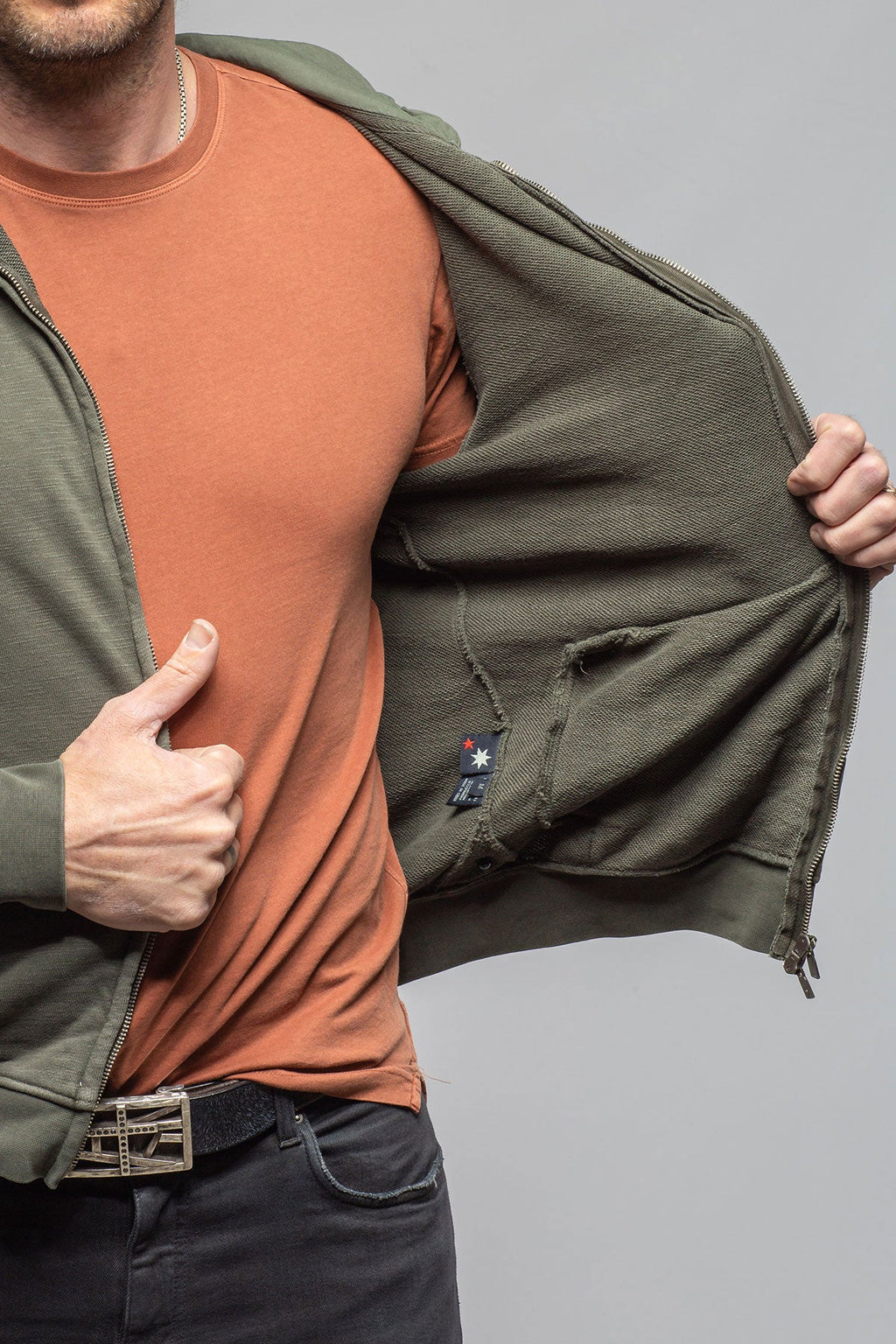 Sibut Zip Hoddie In Olivine