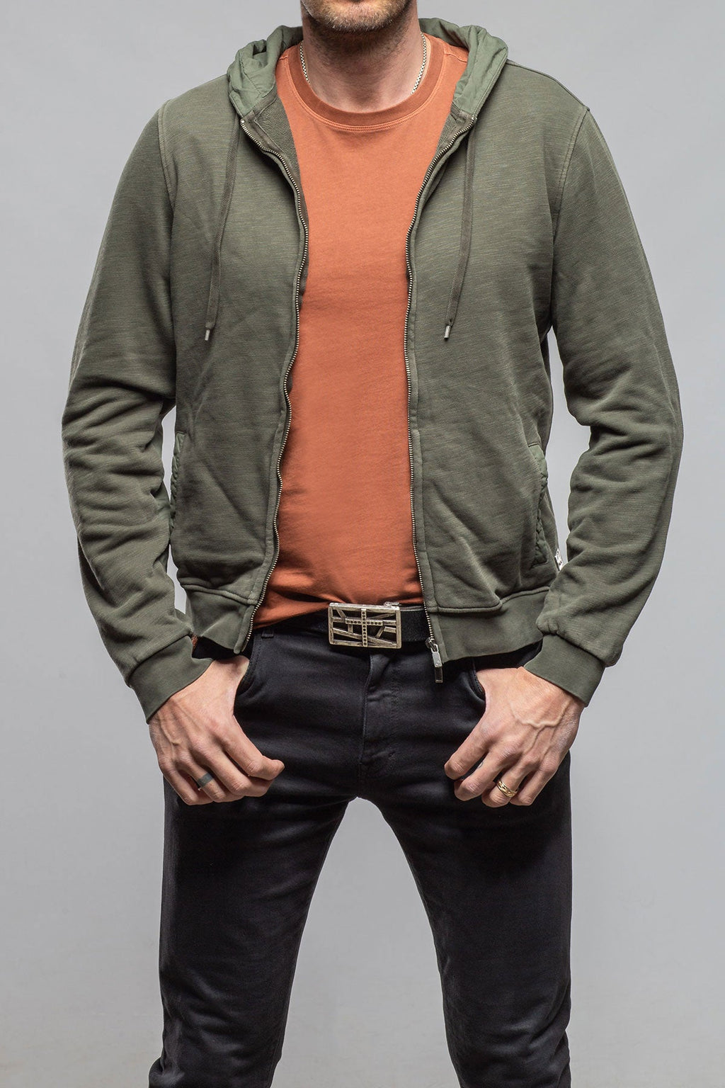 Sibut Zip Hoddie In Olivine