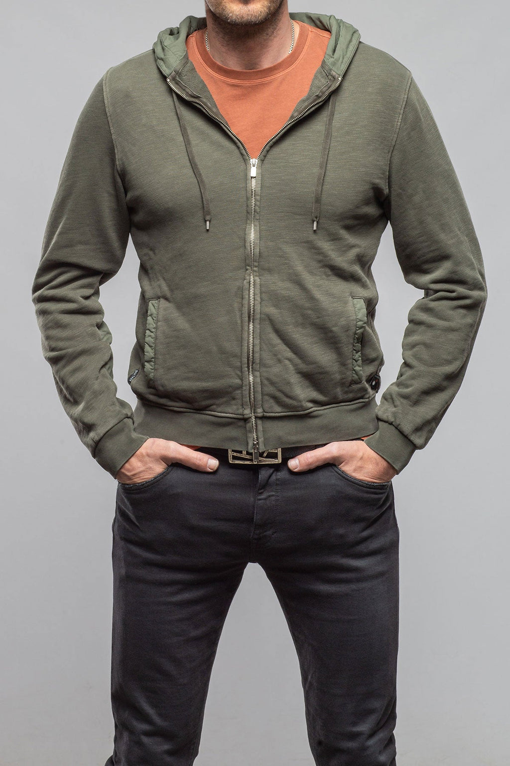 Sibut Zip Hoddie In Olivine
