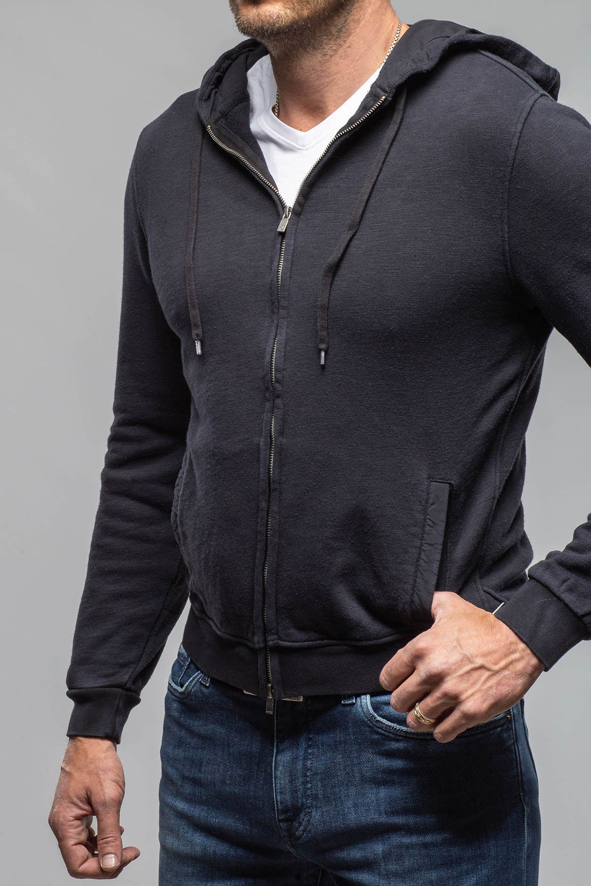 Sibut Zip Hoodie In Meteorite
