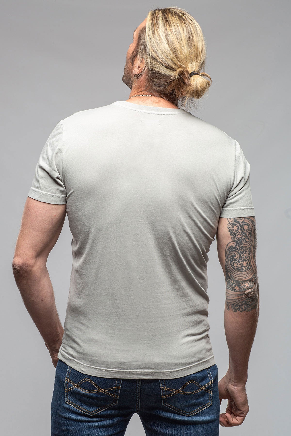 Siput SS Shirt In Grey Violet