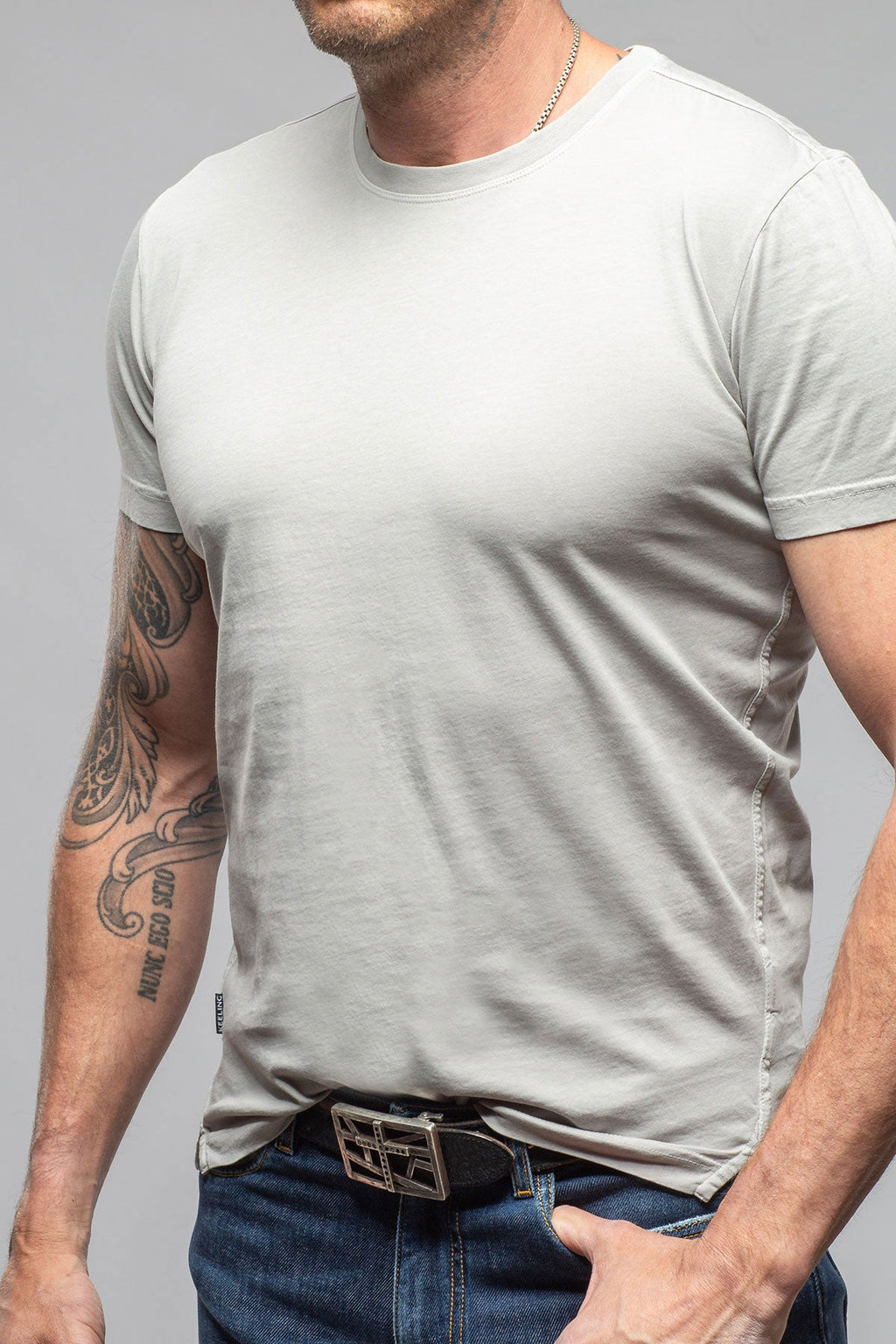 Siput SS Shirt In Grey Violet