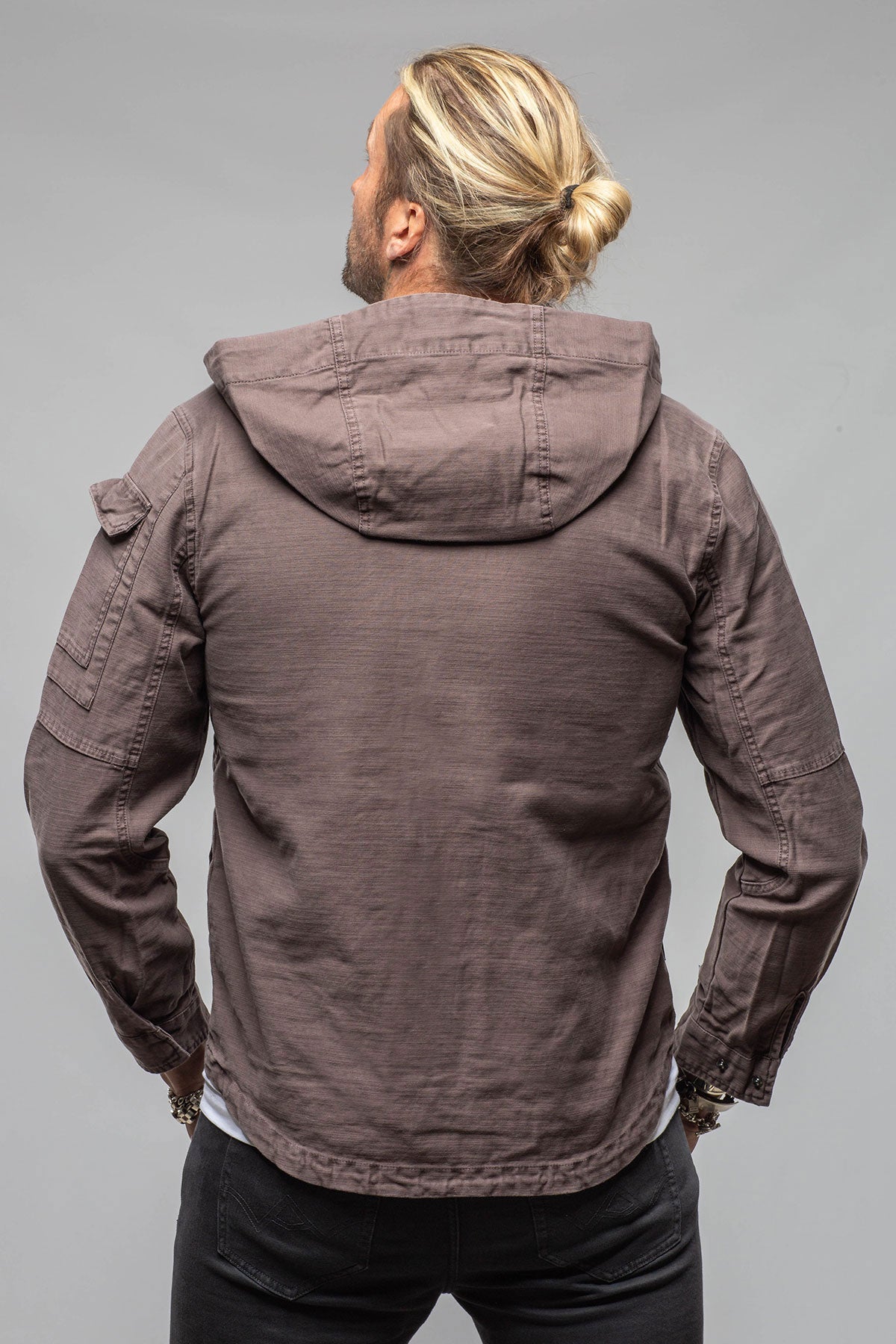 Taiwan Cargo Jacket In Black Bean
