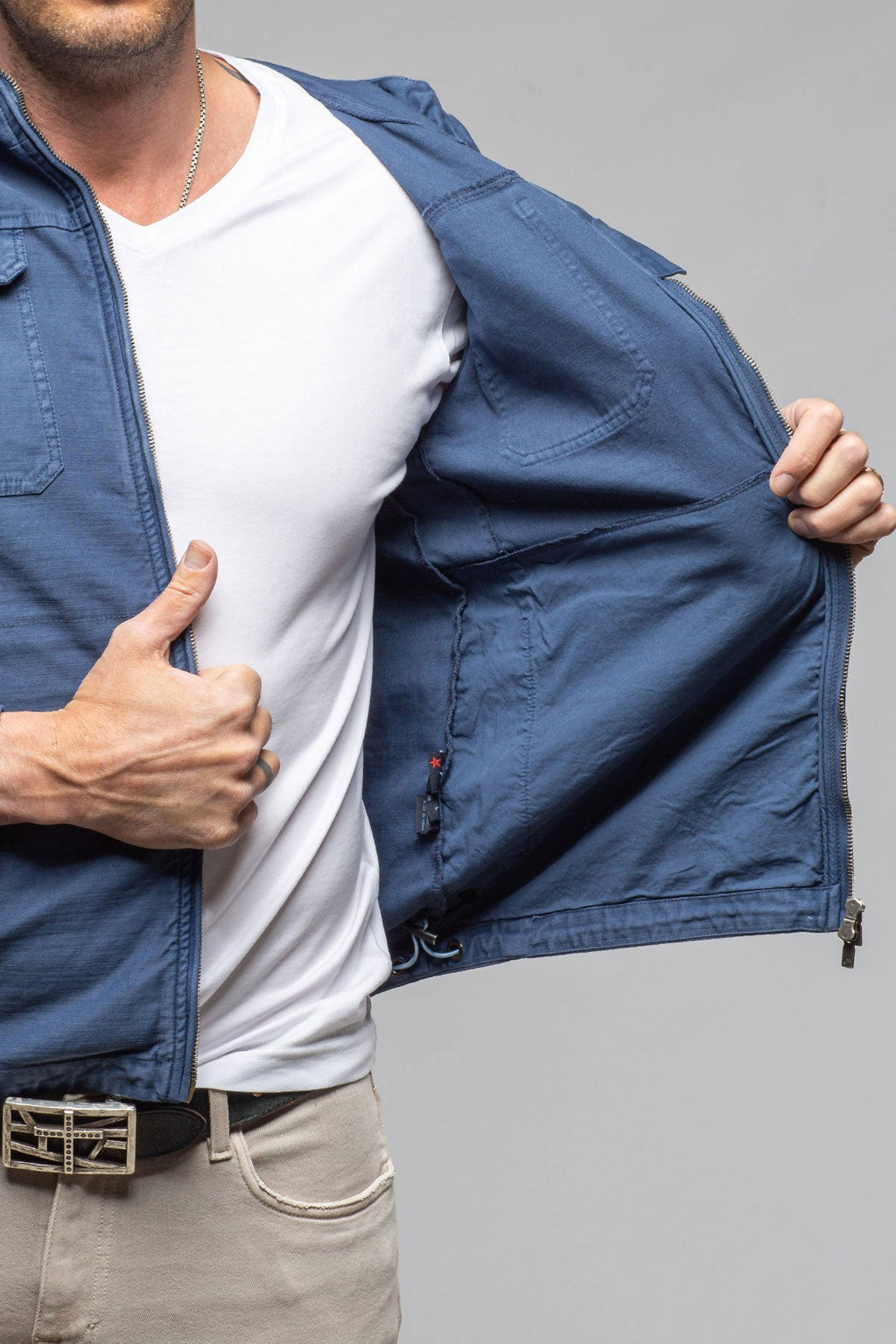 Taiwan Cargo Jacket In Indigo