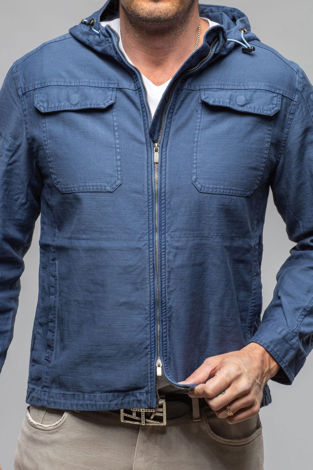 Taiwan Cargo Jacket In Indigo