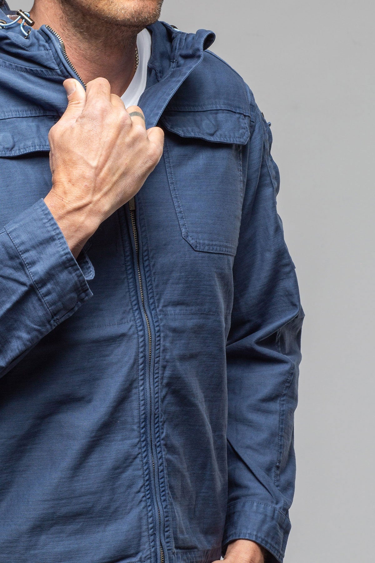 Taiwan Cargo Jacket In Indigo