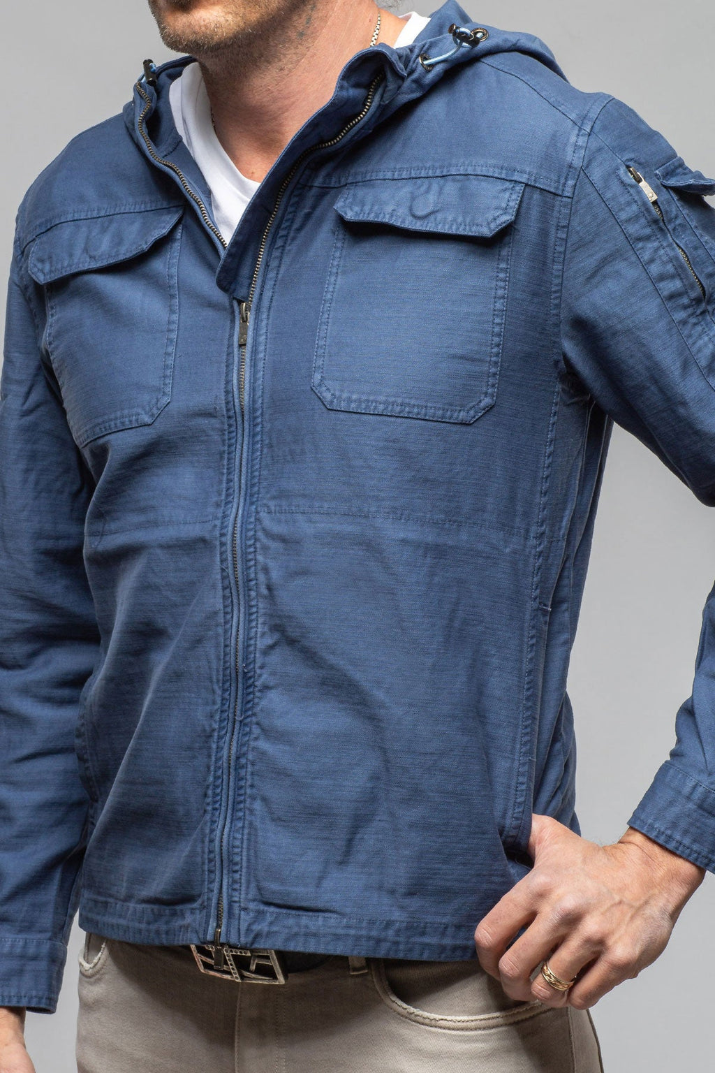 Taiwan Cargo Jacket In Indigo