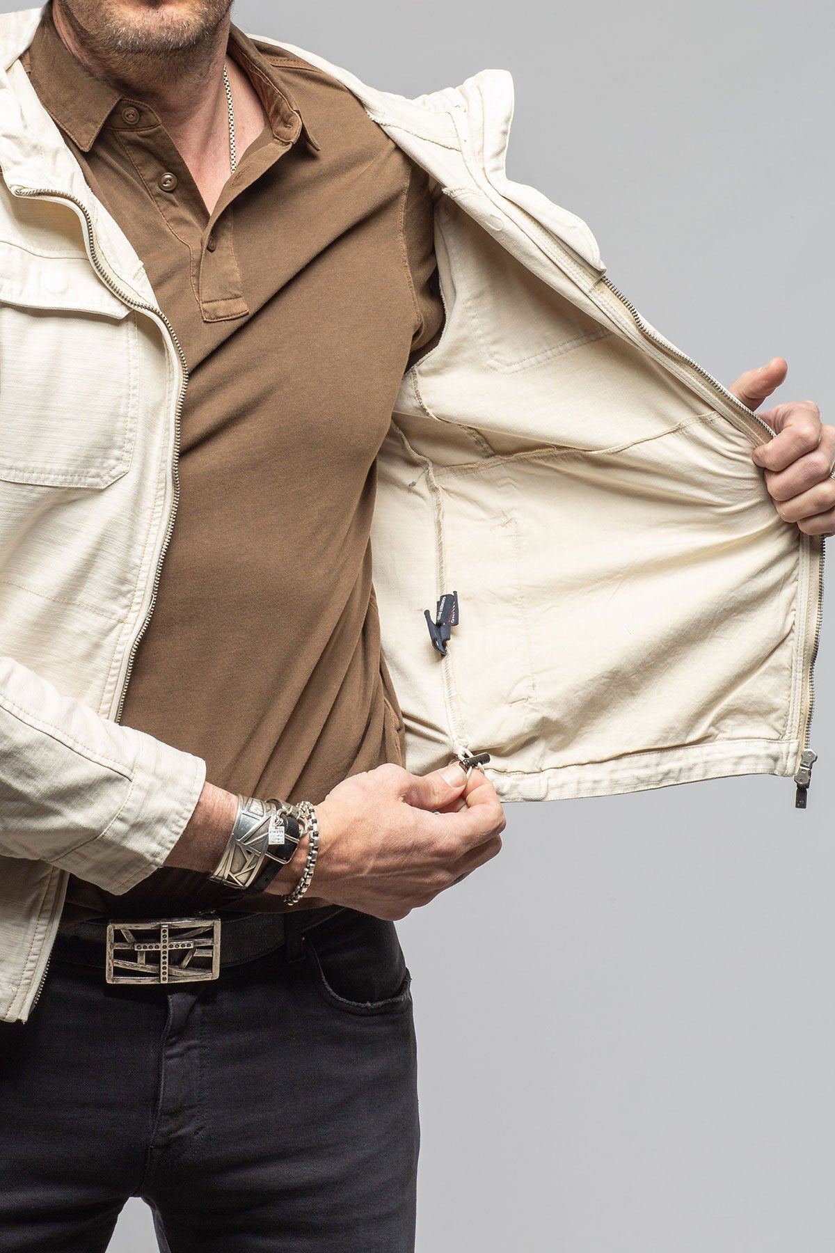 Taiwan Cargo Jacket In Khaki