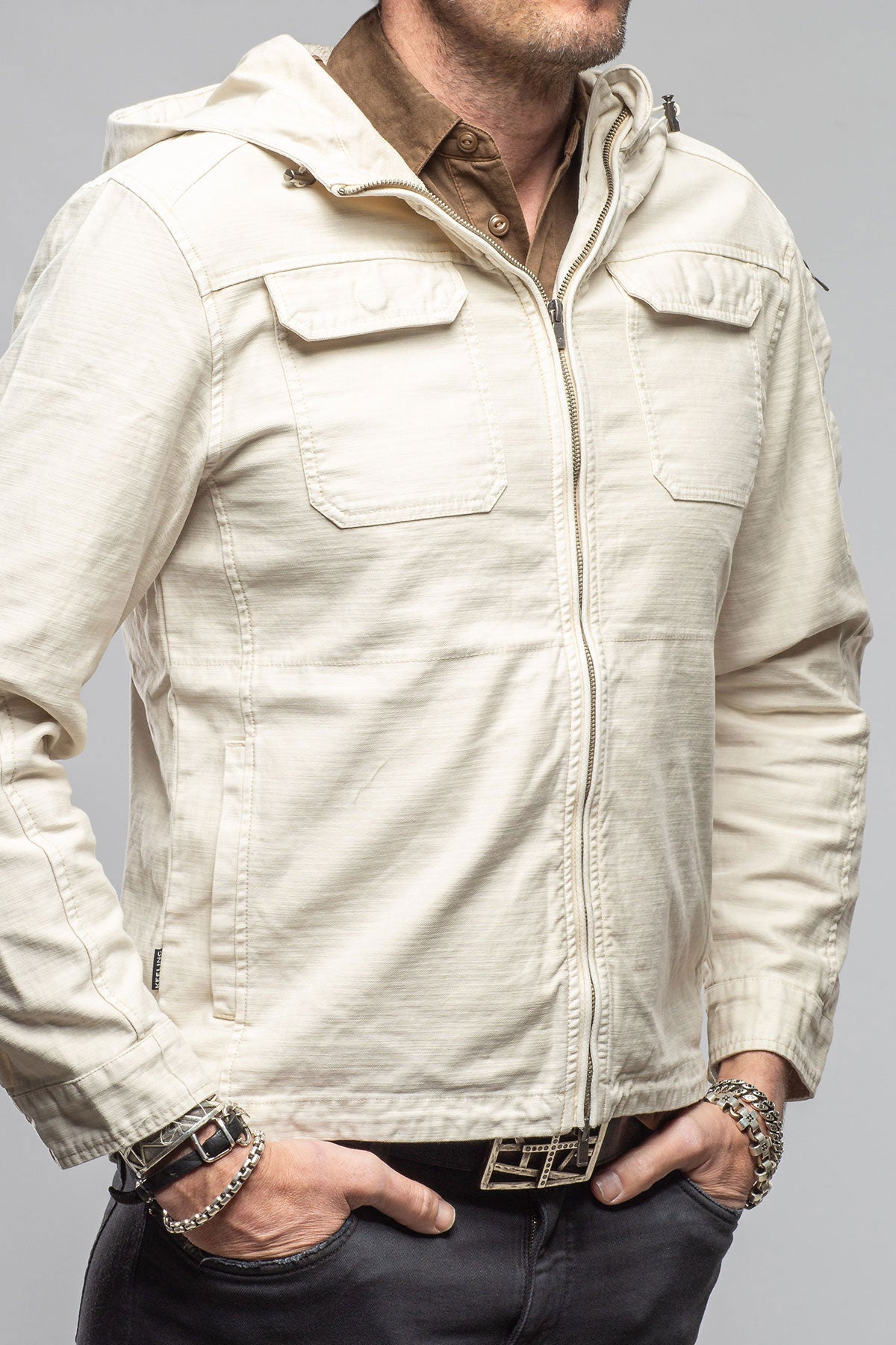 Taiwan Cargo Jacket In Khaki