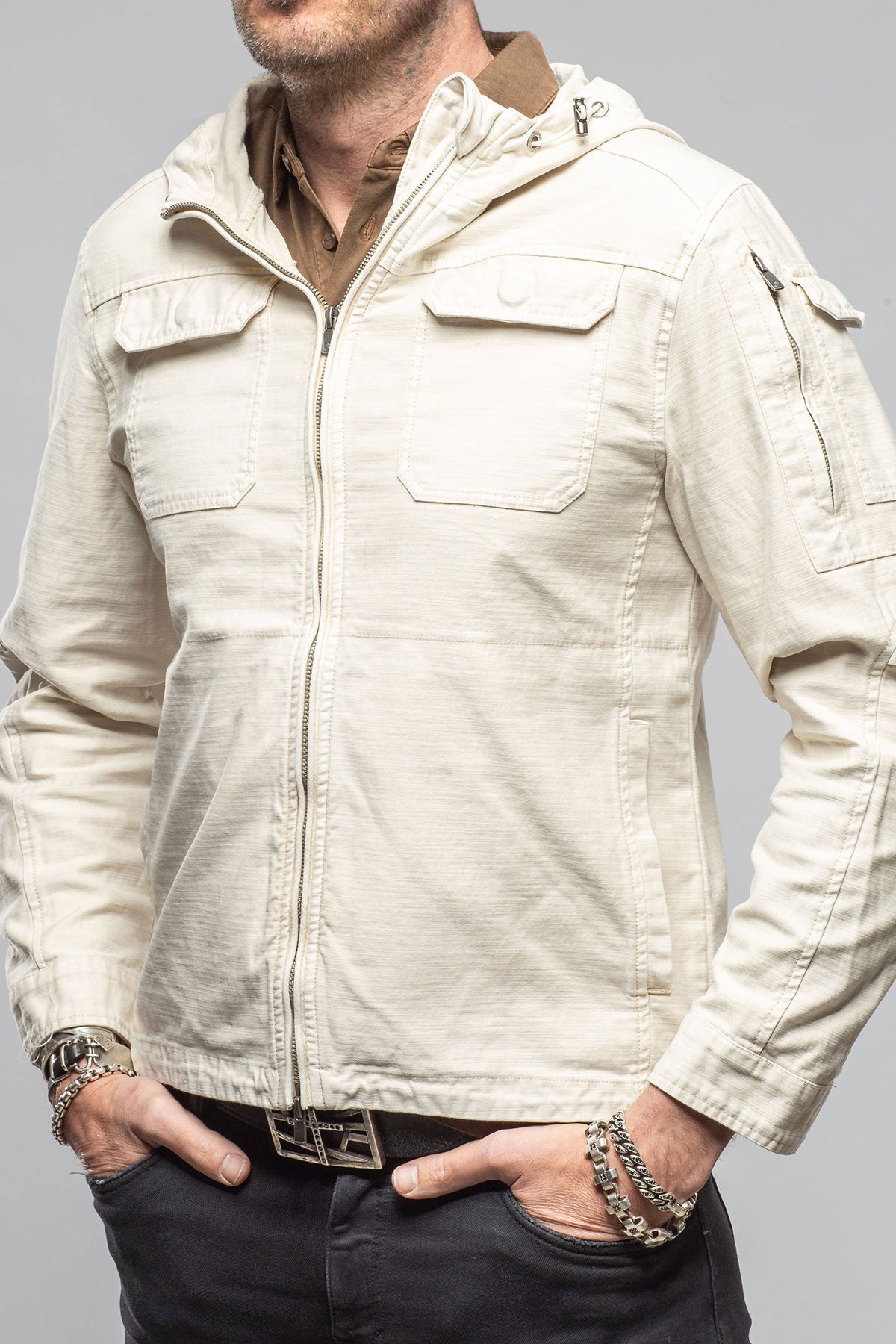 Taiwan Cargo Jacket In Khaki