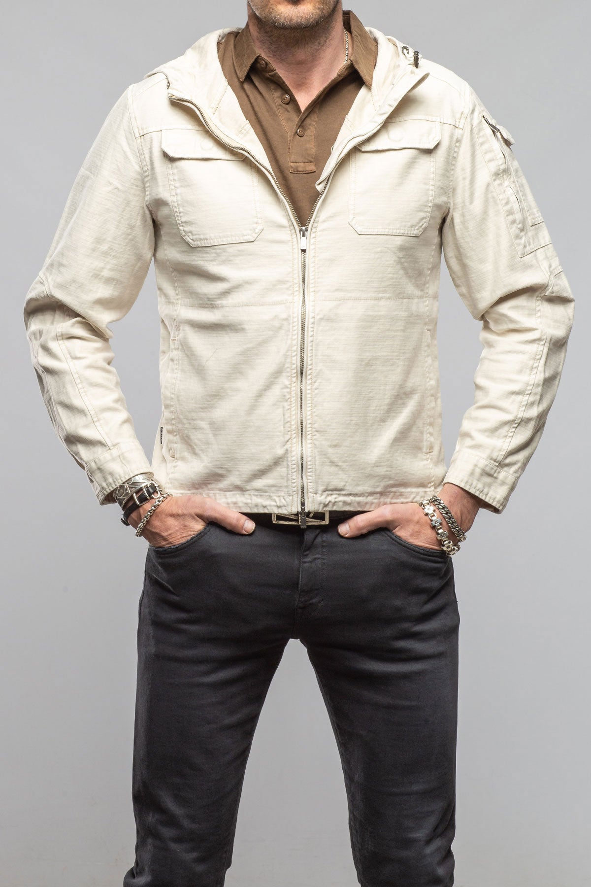 Taiwan Cargo Jacket In Khaki