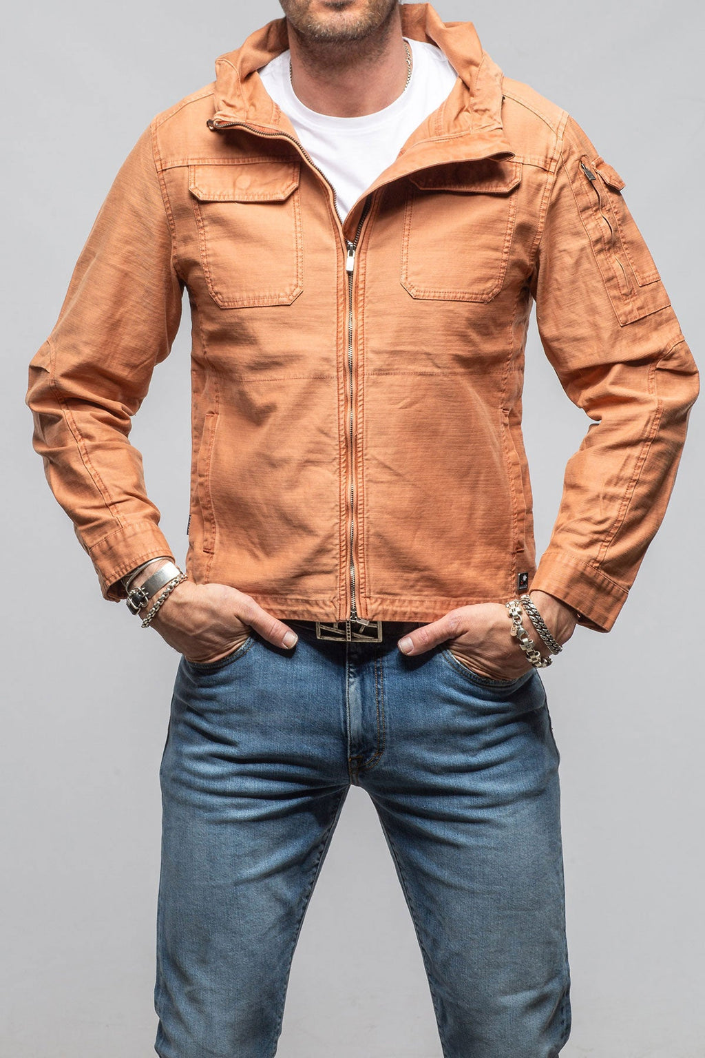 Taiwan Cargo Jacket In Marmalade
