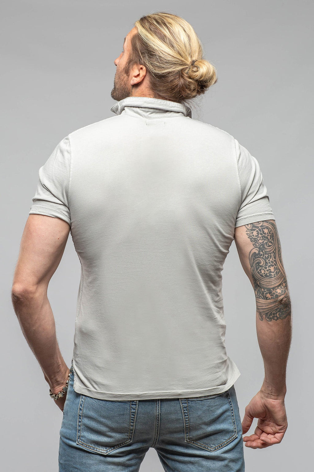 Tauranga Polo In Grey Violet