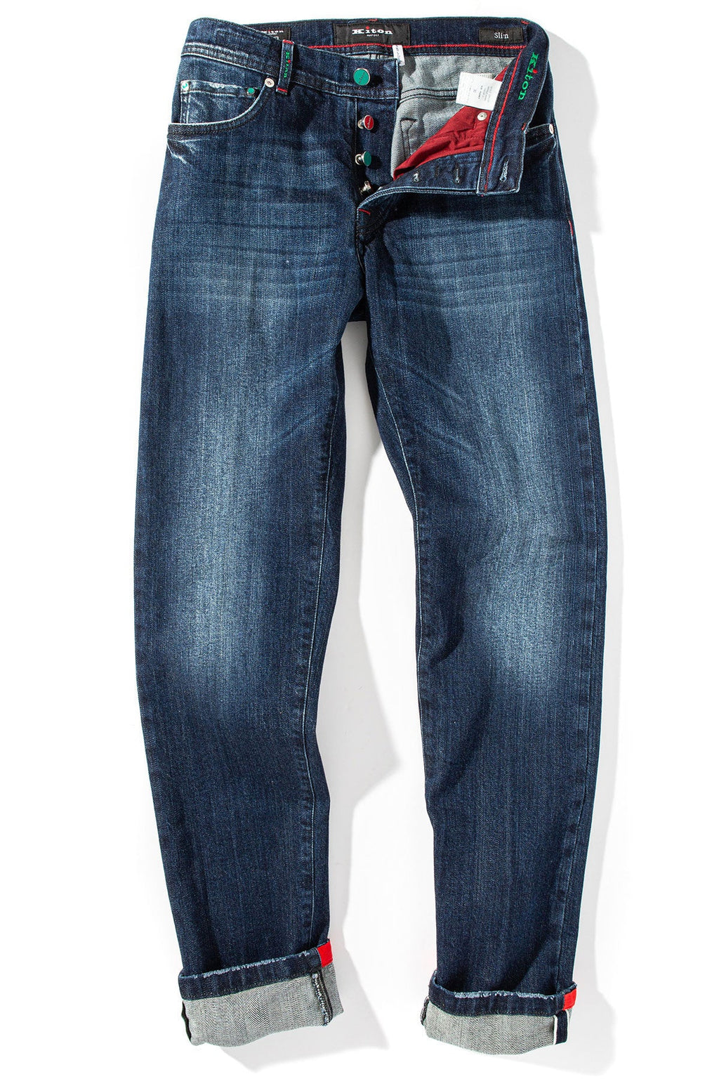 Kiton Stretch Selvedge Denim Jeans