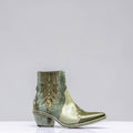 Luz Leather & Suede Boots In Green