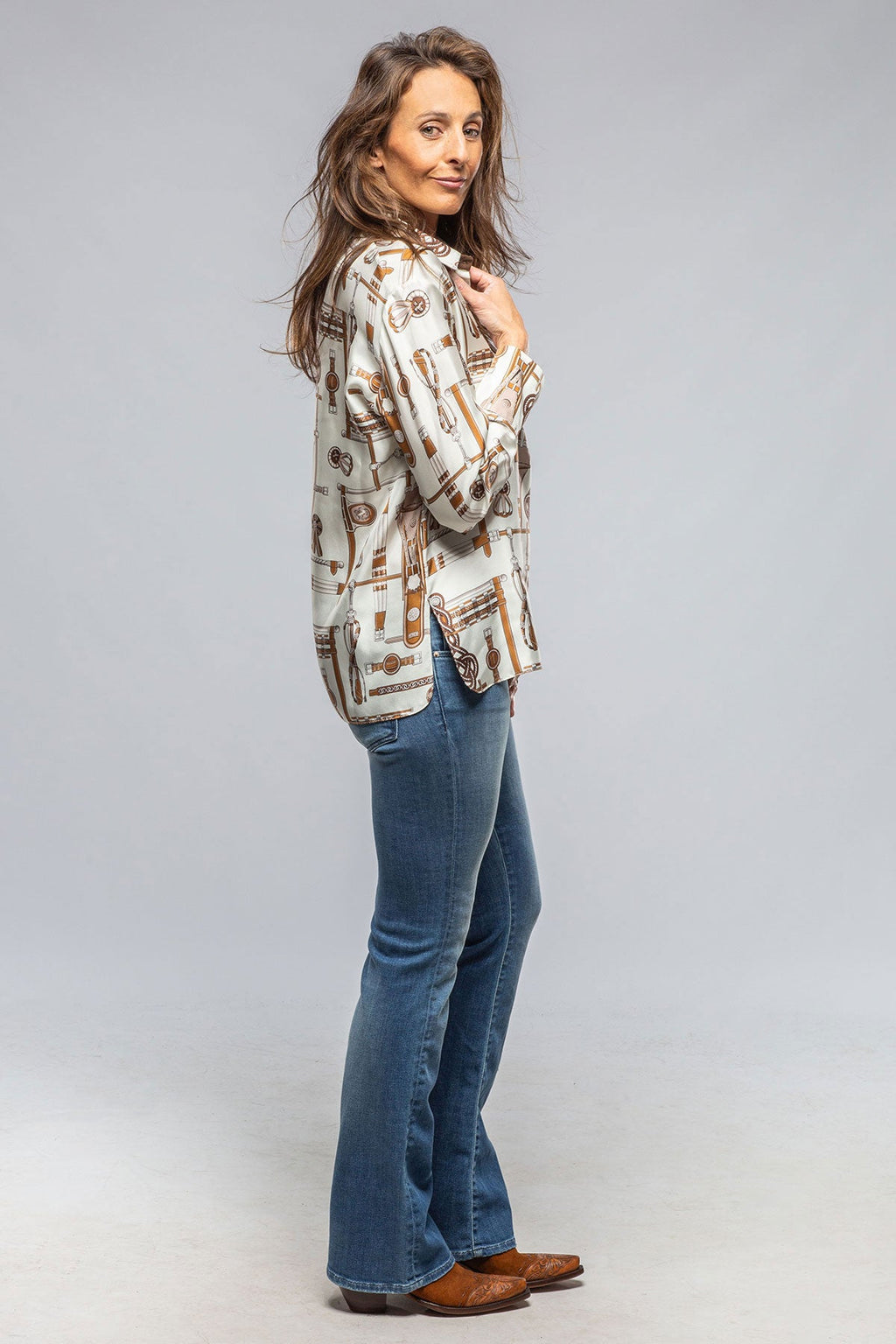 Equestrian Silk Blouse