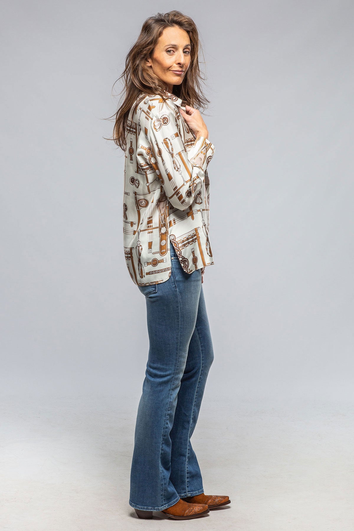 Equestrian Silk Blouse