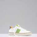 The Mustang Stripe Shoe In White/ Green