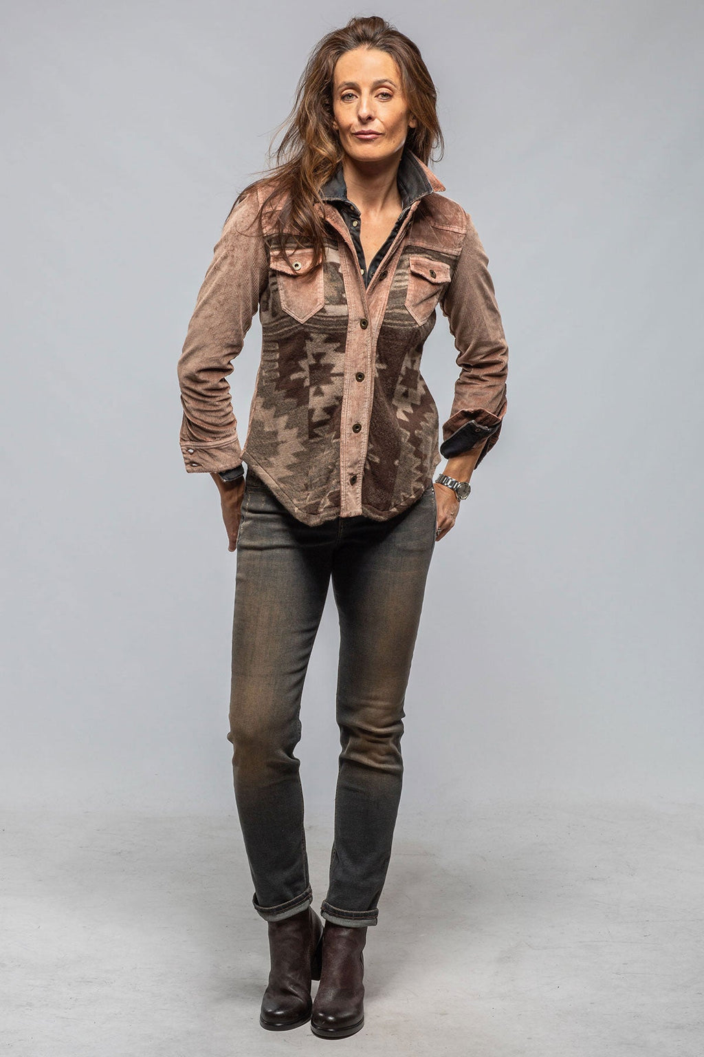 Bandera Western Shirt In Cocoa