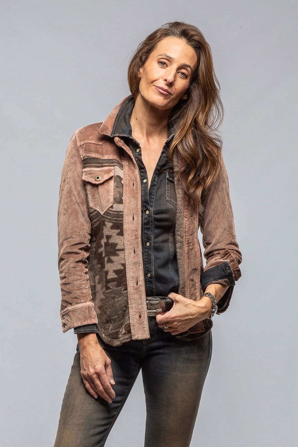 Bandera Western Shirt In Cocoa