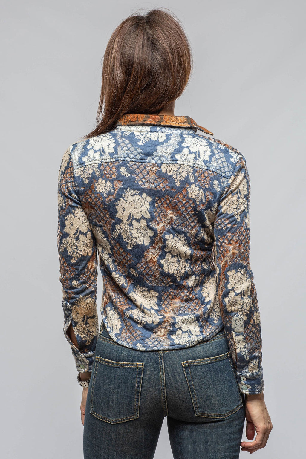 Jessy Cashmere Silk Shirt In Blue