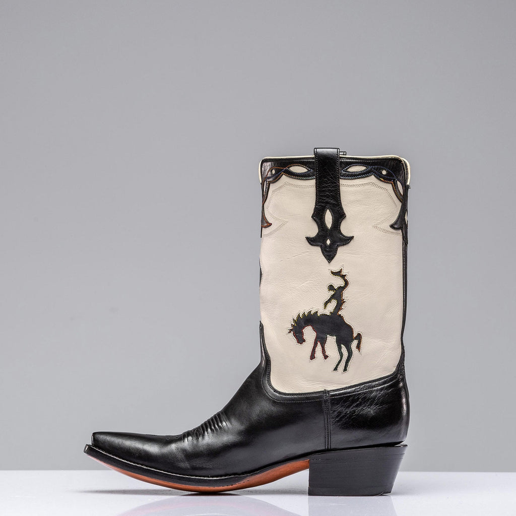 Big Bronc Boot In White And Black