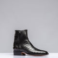 Black Crocodile Chelsea Boots