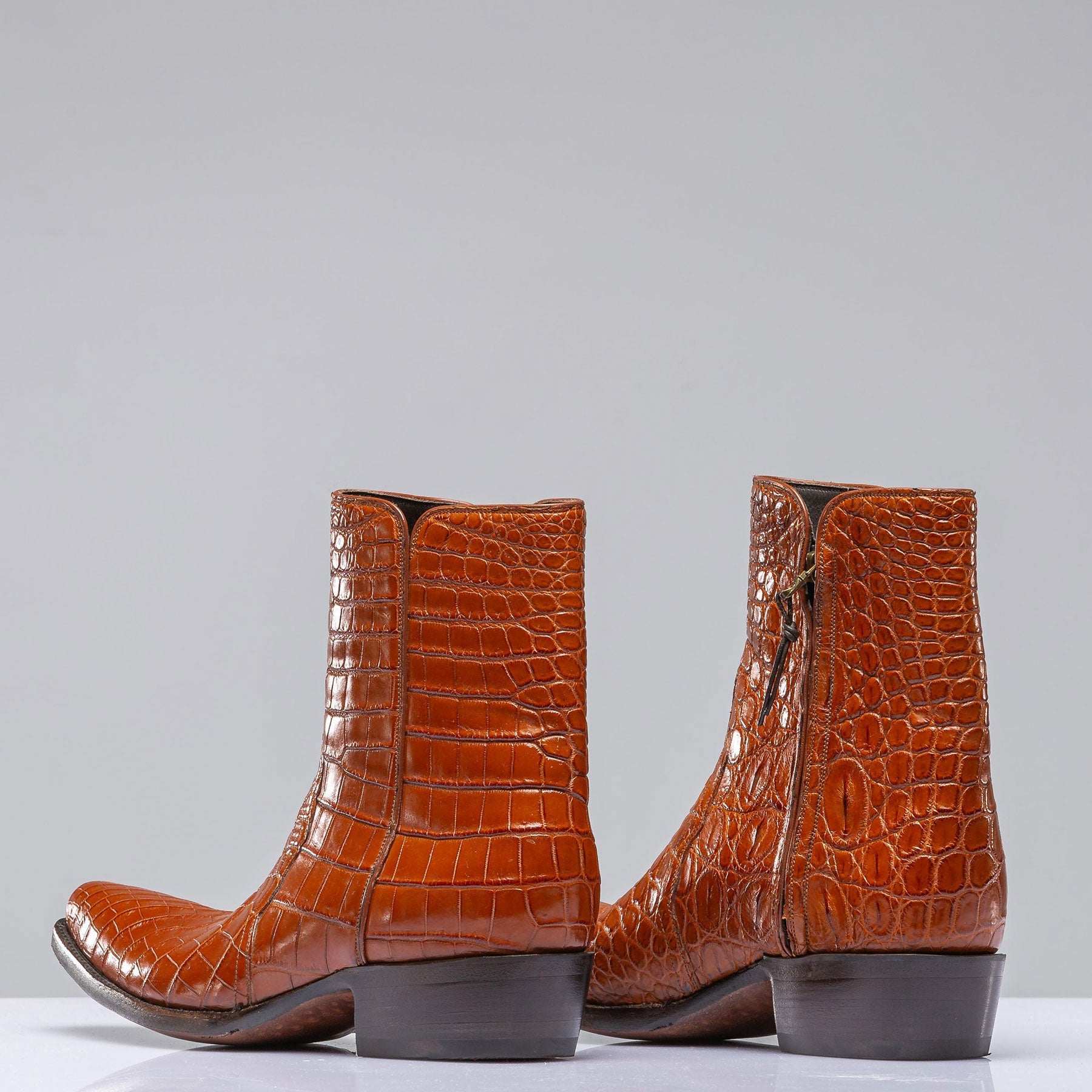 Cognac Crocodile Shortie