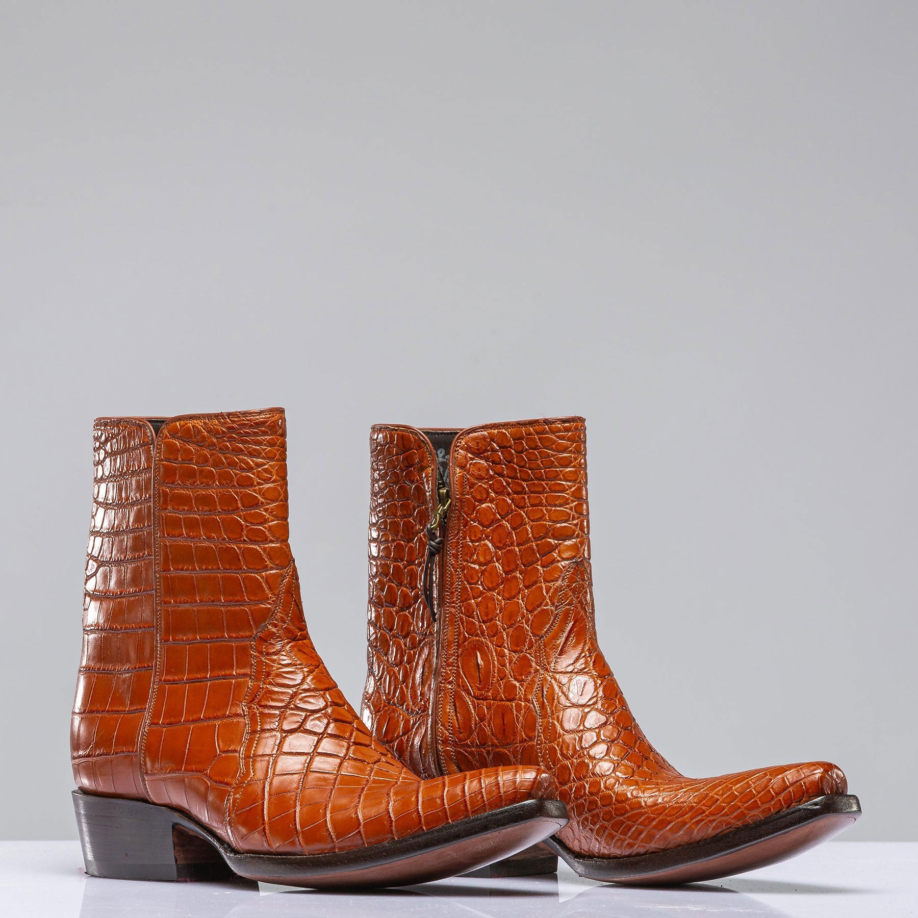 Cognac Crocodile Shortie