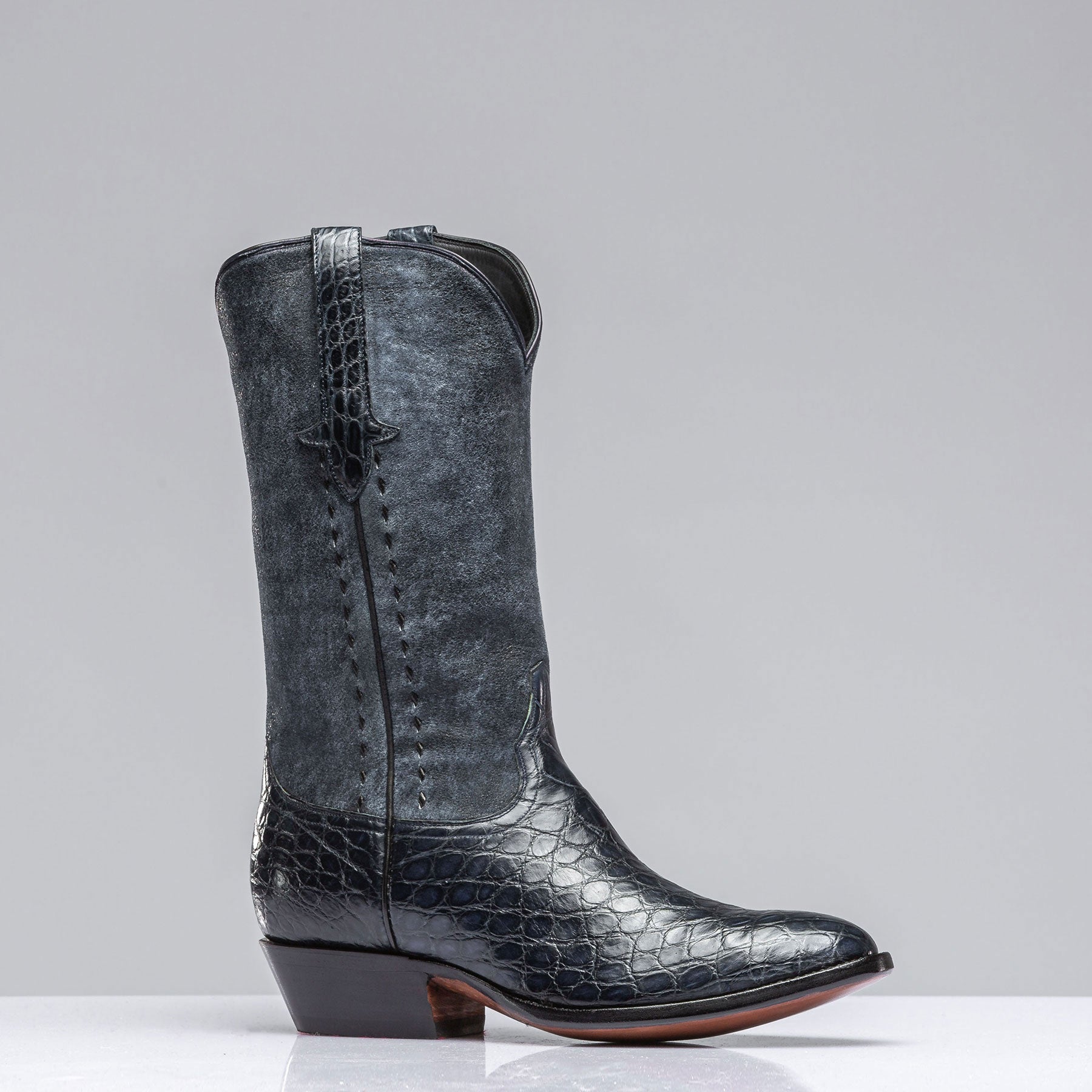 Cruz Western Navy Boot