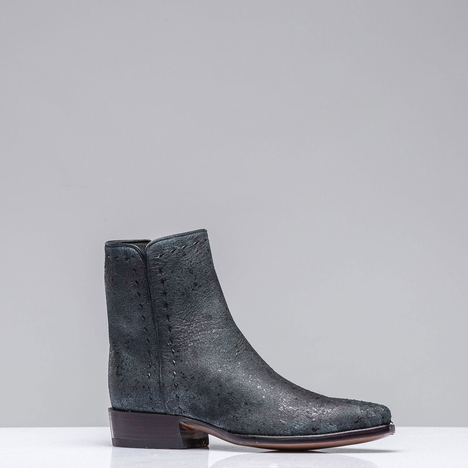 Goat Suede Zorro In Vintage Denim Blue