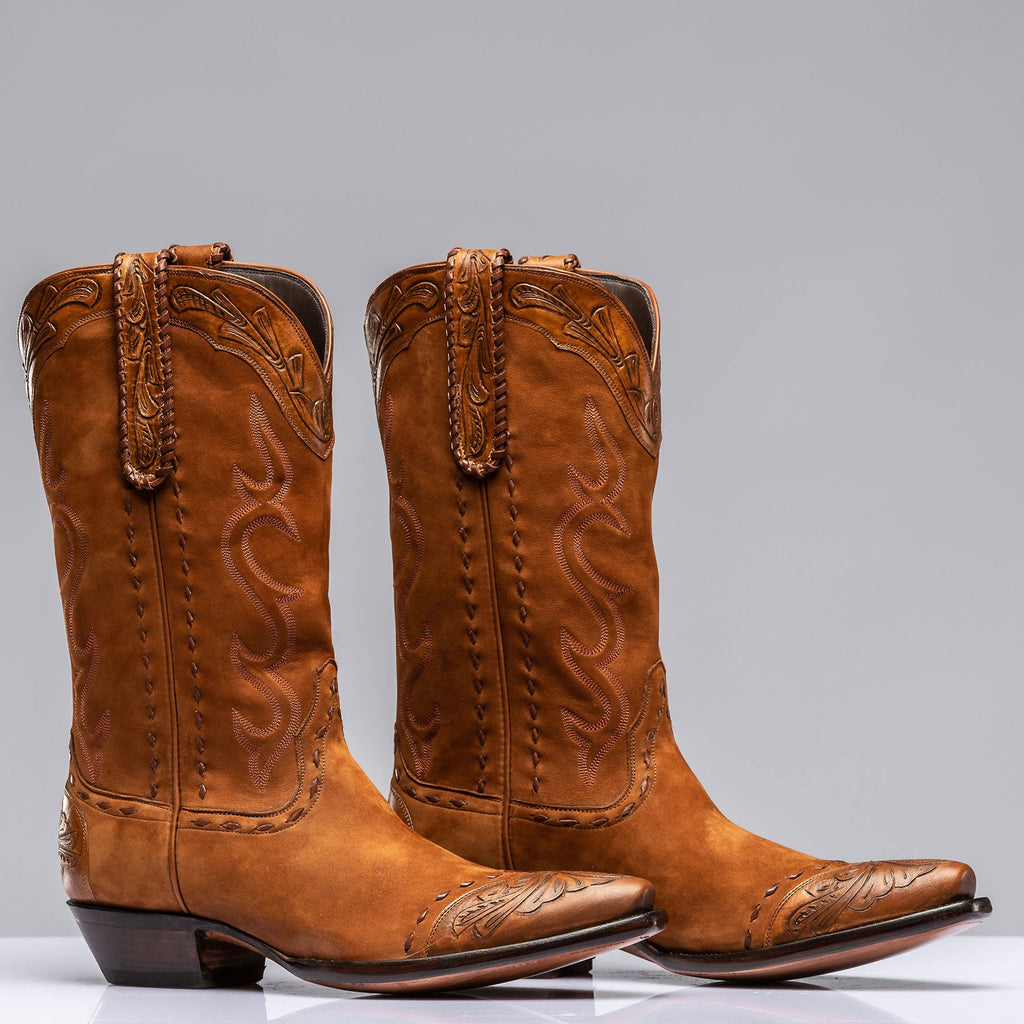 Suede Boot with Tooling III