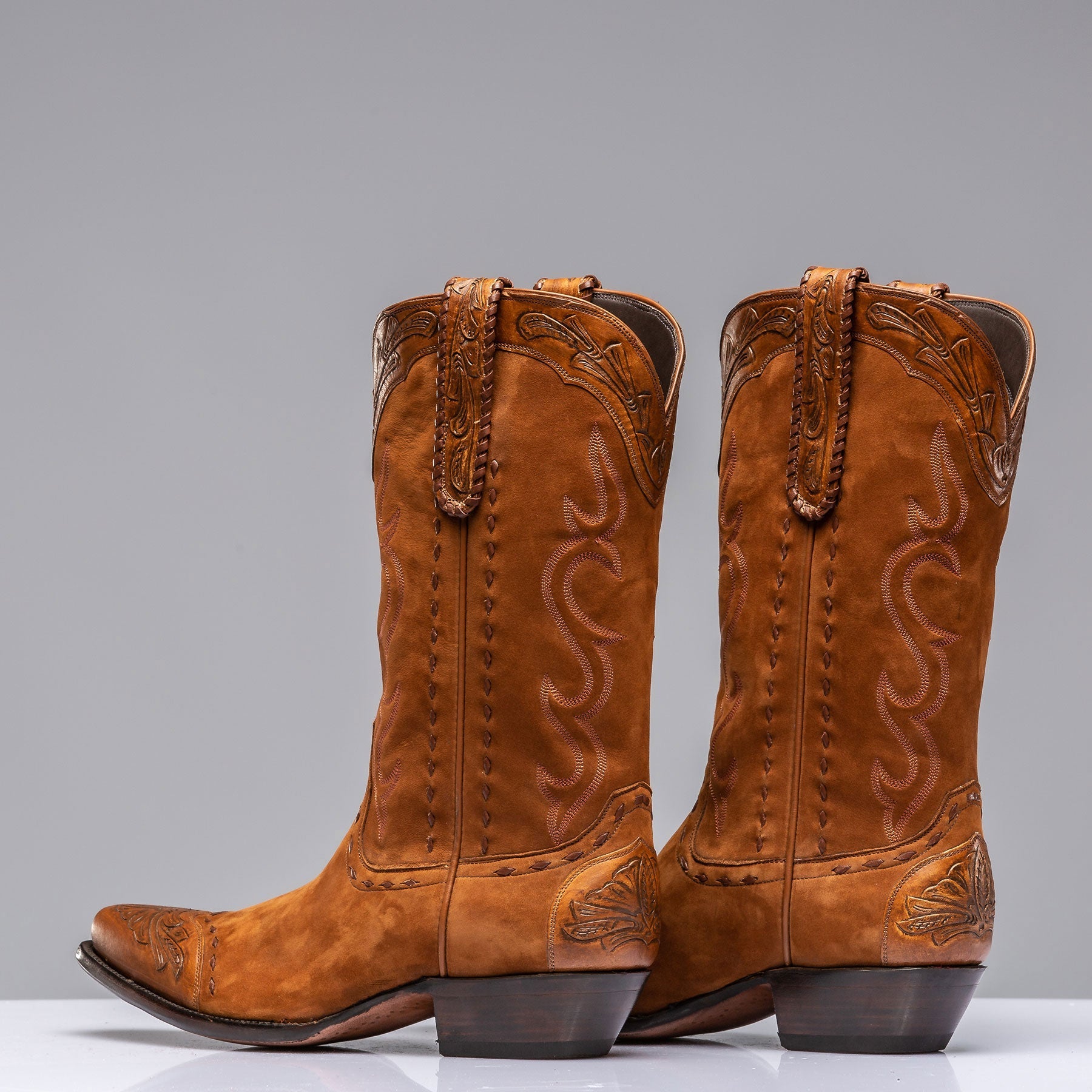 Suede Boot with Tooling III