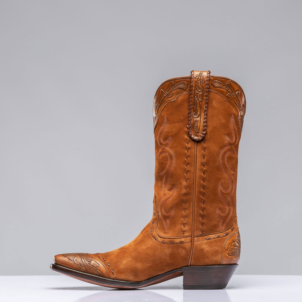 Suede Boot with Tooling III