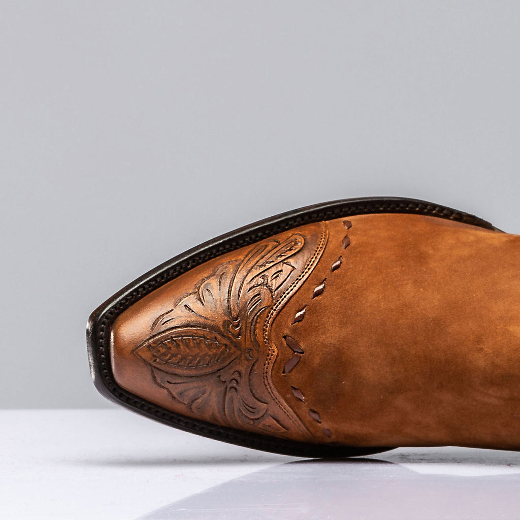 Suede Boot with Tooling III