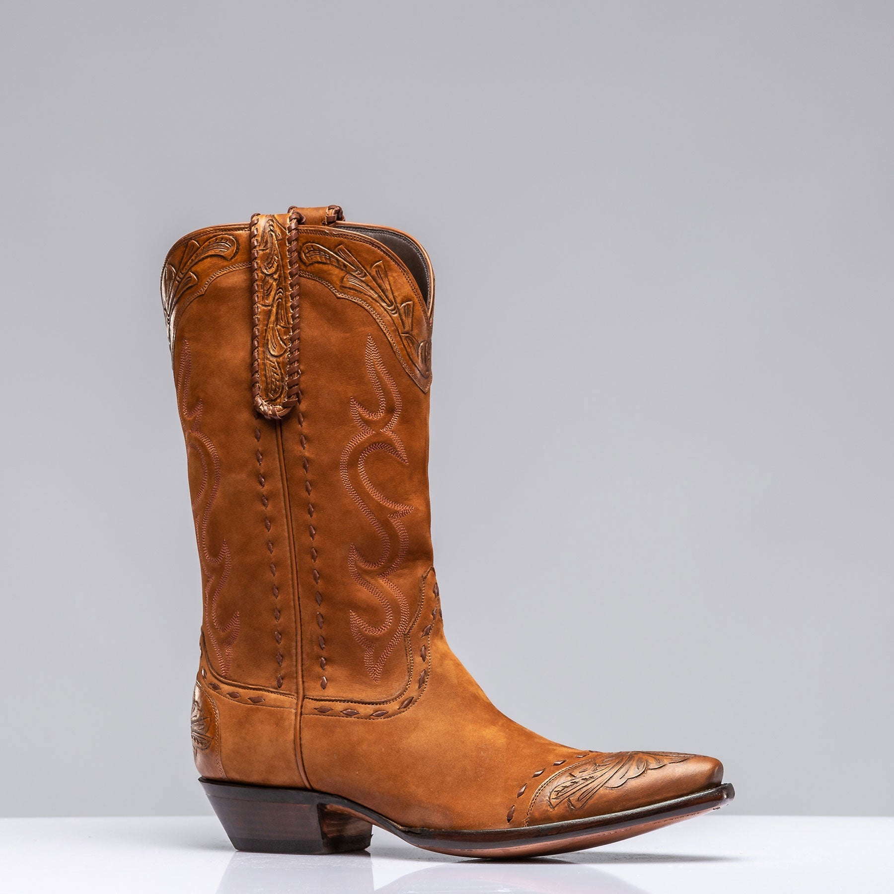 Suede Boot with Tooling III