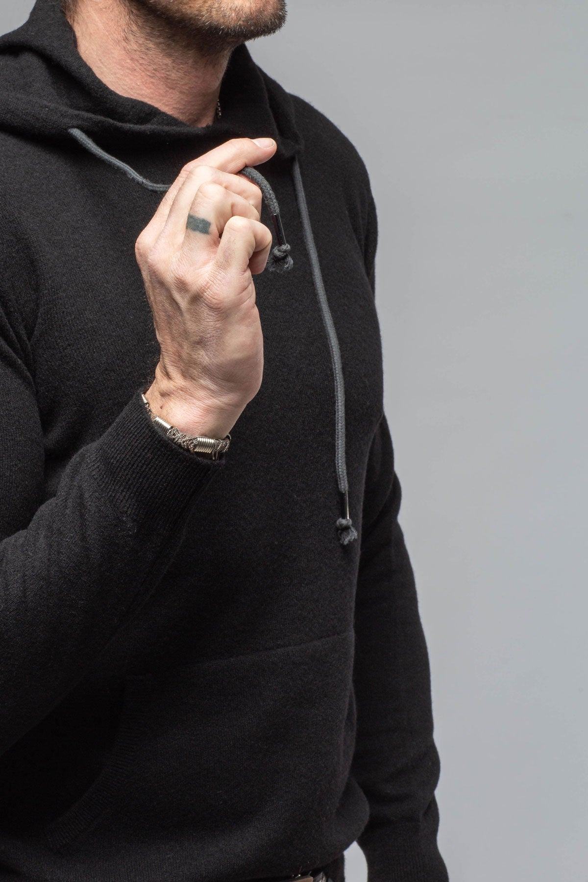 Florio II Cashmere Hoodie In Black