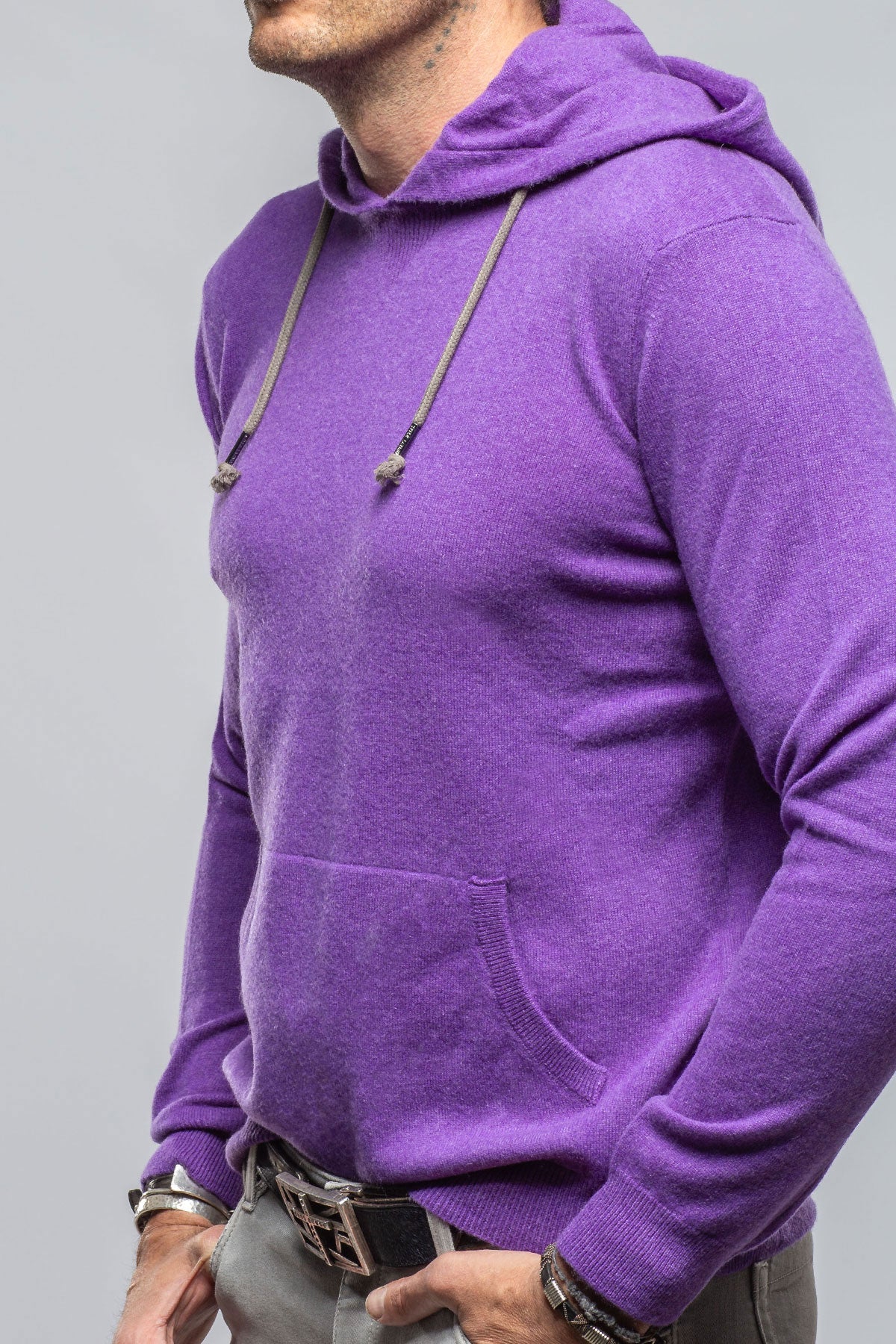 Florio II Cashmere Hoodie In Purple