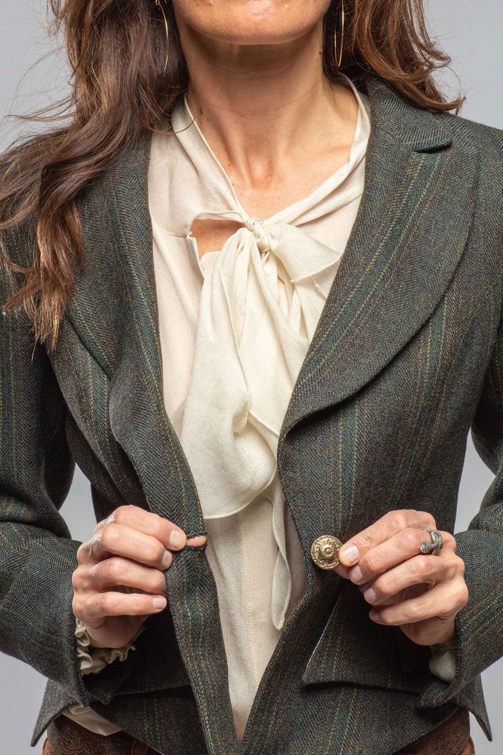 Fife Cropped Tweed Jacket