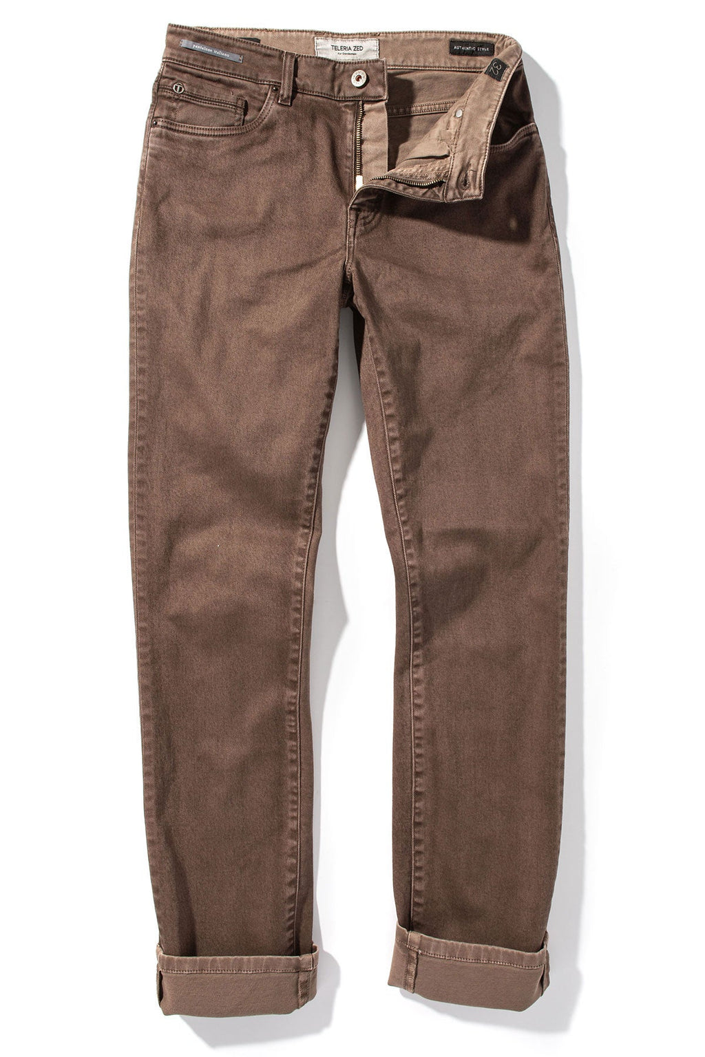 Jackson Slim Cotton Twill In Tortora