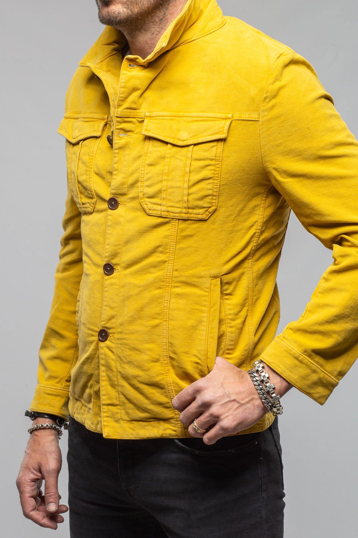 Trace Overdyed Moleskin Overshirt