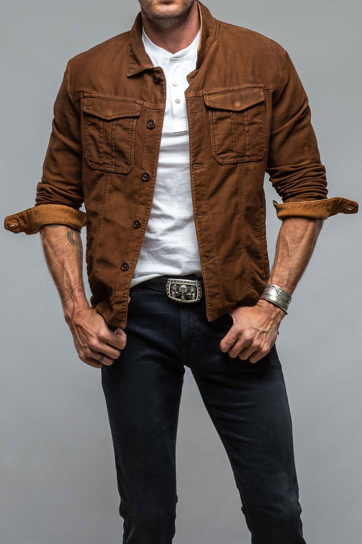 Trace Overdyed Moleskin Overshirt