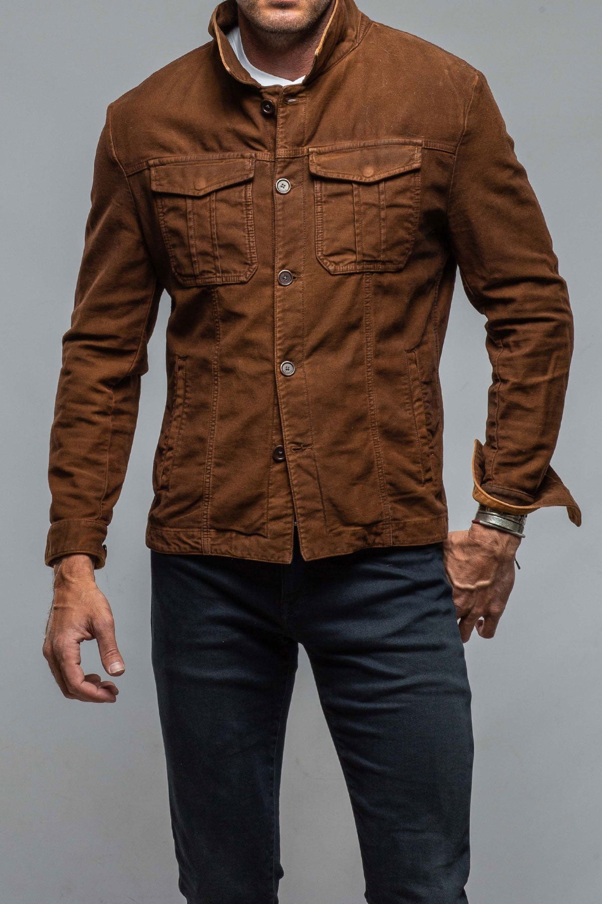 Trace Overdyed Moleskin Overshirt