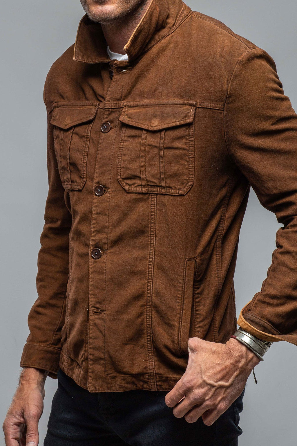 Trace Overdyed Moleskin Overshirt