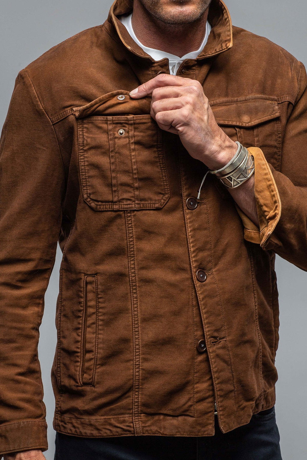 Trace Overdyed Moleskin Overshirt