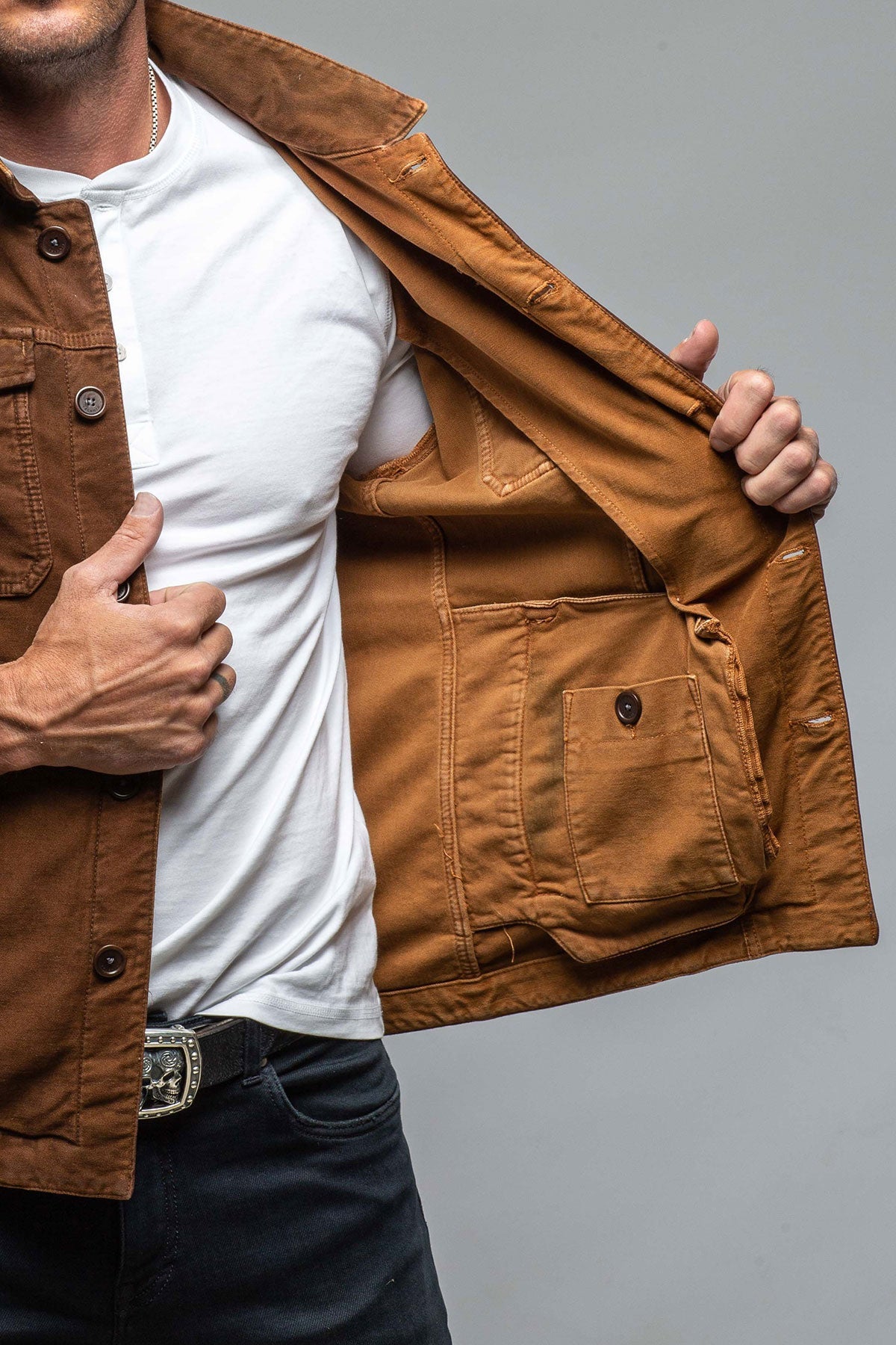 Trace Overdyed Moleskin Overshirt
